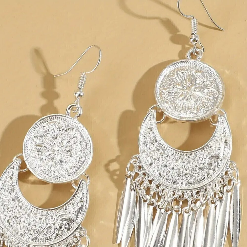 Bohemian Vintage Tassel Dangle Earrings Women - Picture 5 of 5